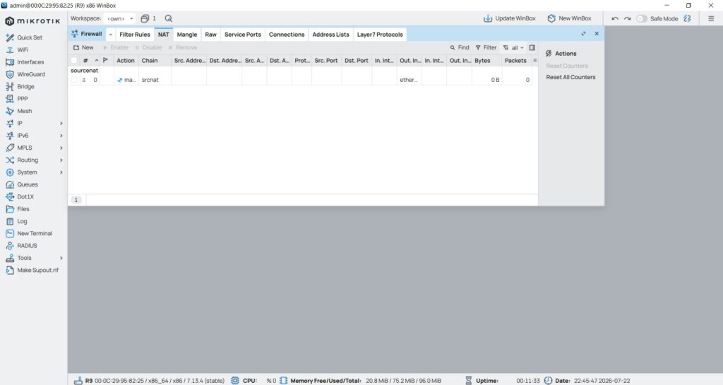 firewall در میکروتیک
